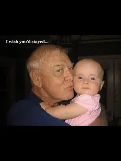 I wish you’d stayed.