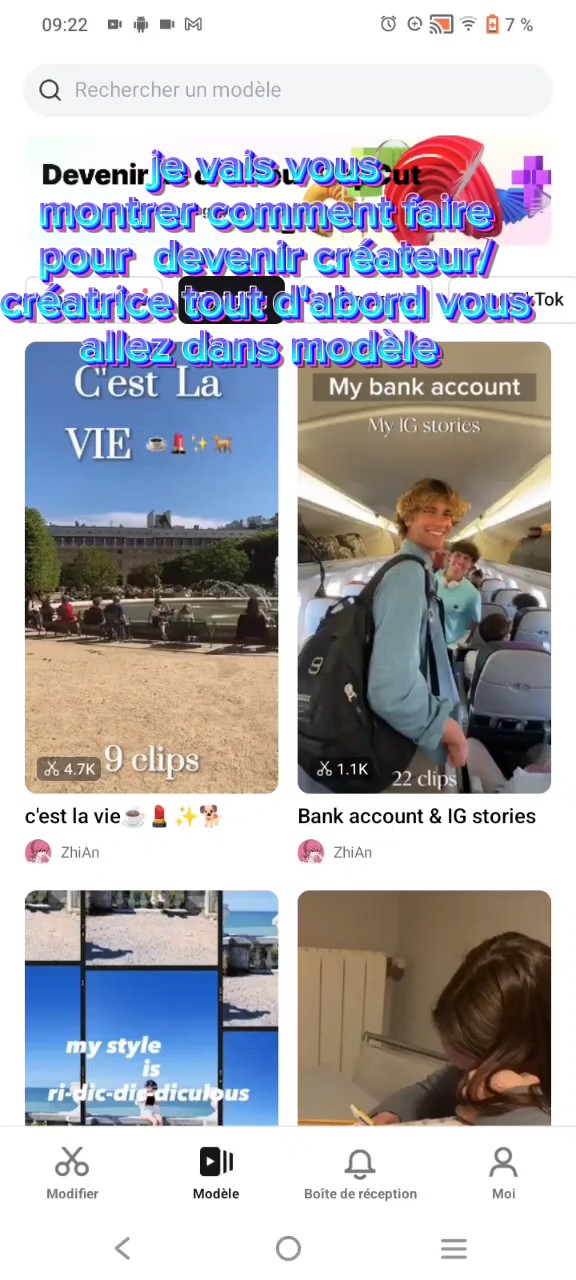 pour devenir créateu