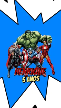 Convite Vingadores
