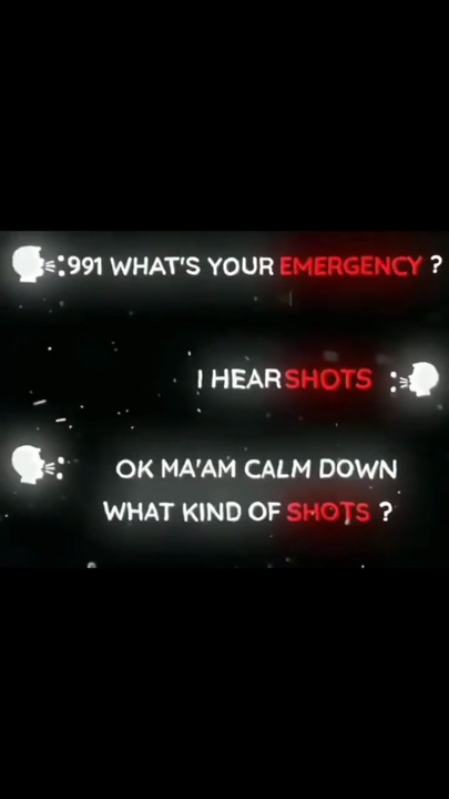 I HEAR SHOTS