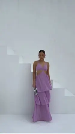 Vestido moda roxo