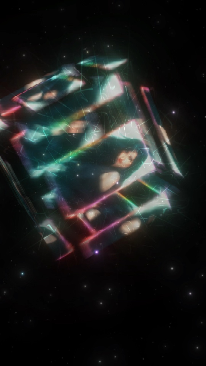 Cube flying animatio