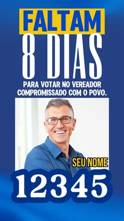Faltam 8 dias azul
