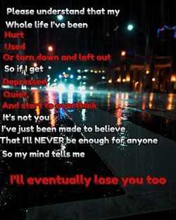 Never enough 💔