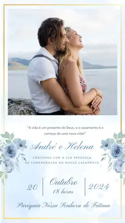 Convite de casamento