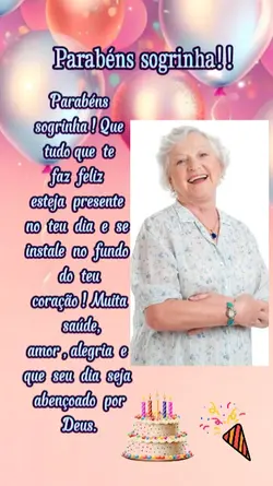 Parabéns sogrinha 