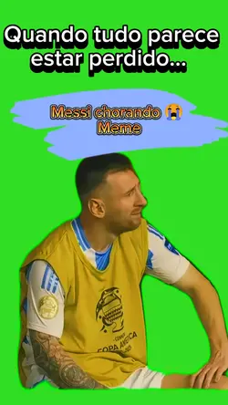 meme Messi chorando 
