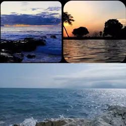 scorching summer sun