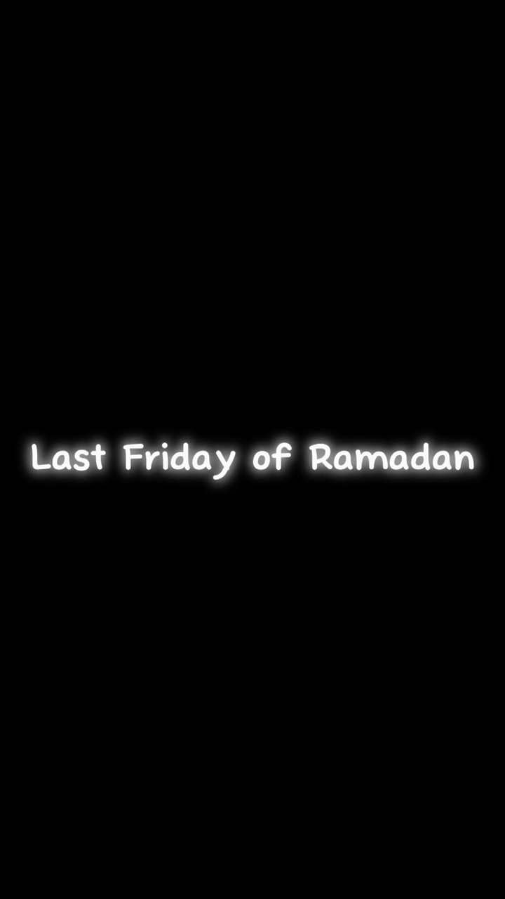 Jummah Mubarak!