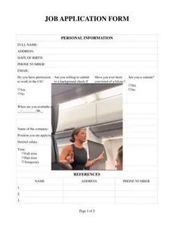 Job application
