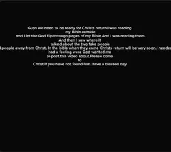 Christs return
