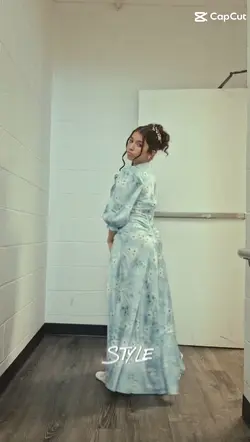 blue dress on
