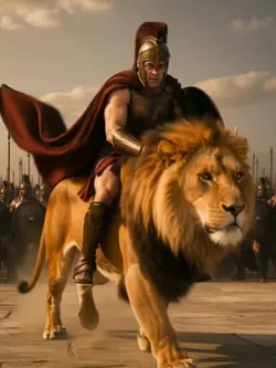 montando leon