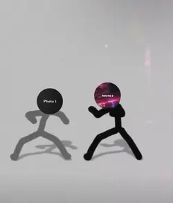 Stick man fighting