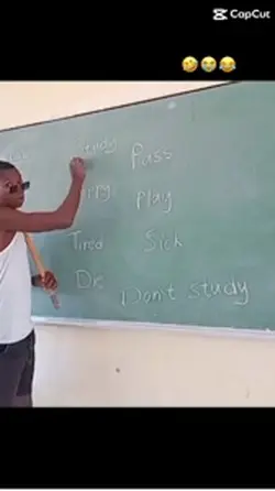 Not to study 