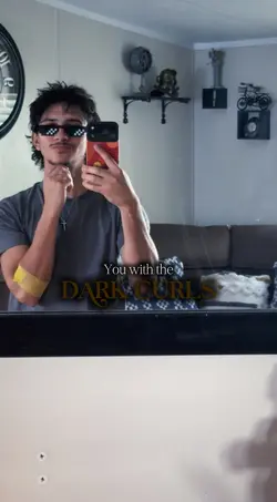 dark curls