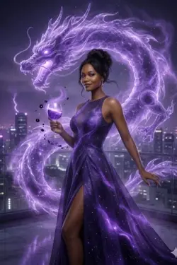 purple glow