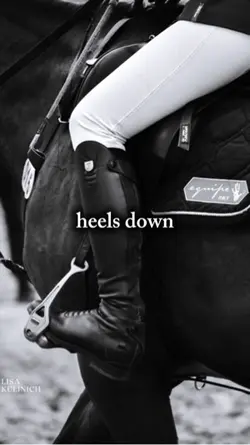 heels down