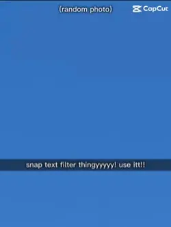 Snapchat filter