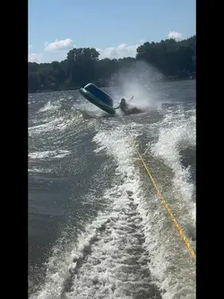 Tubing on the lake