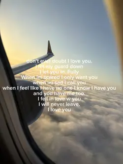 I love you