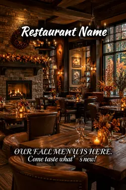 Restaurant fall menu